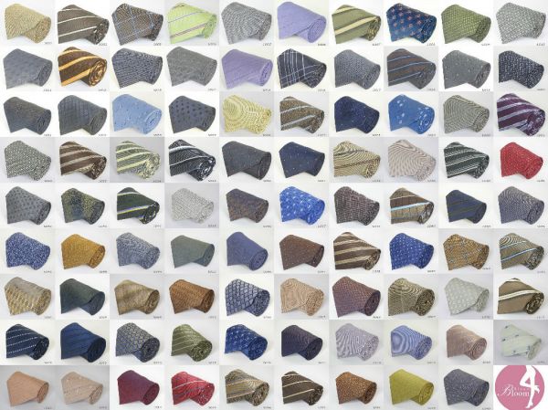 Gravatas Masculinas Multi-Color Poliéster Listras.